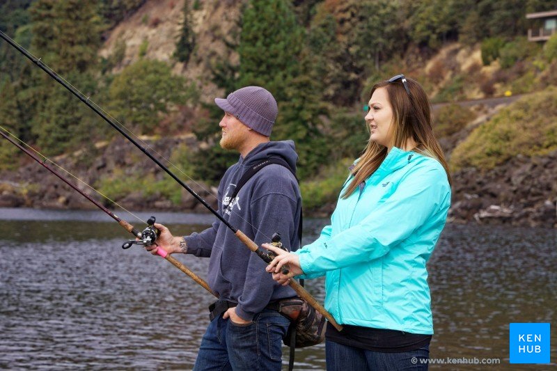 People fishing